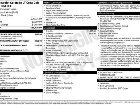 Used 2022 Chevrolet Colorado LT w/ LT Convenience Package RWD image 3