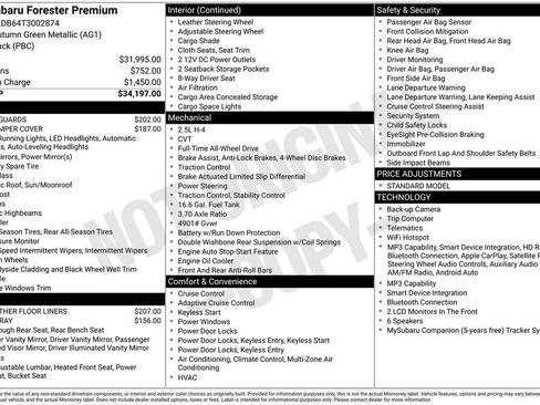 Certified 2026 Subaru Forester Premium AWD/4WD image 23