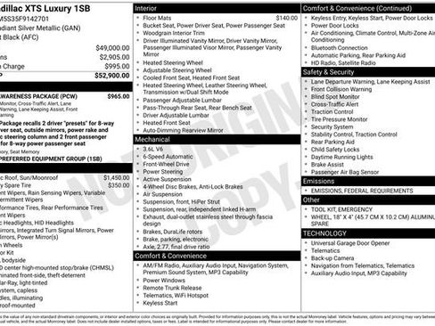 Used 2015 Cadillac XTS Luxury w/ Driver Awareness Package image 7