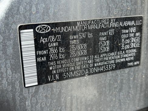 Used 2022 Hyundai Santa Fe SEL AWD/4WD image 10