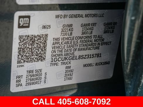 Used 2025 Chevrolet Silverado 1500 LTZ AWD/4WD image 71
