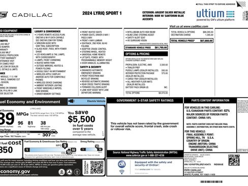 Certified 2024 Cadillac Lyriq Sport image 2