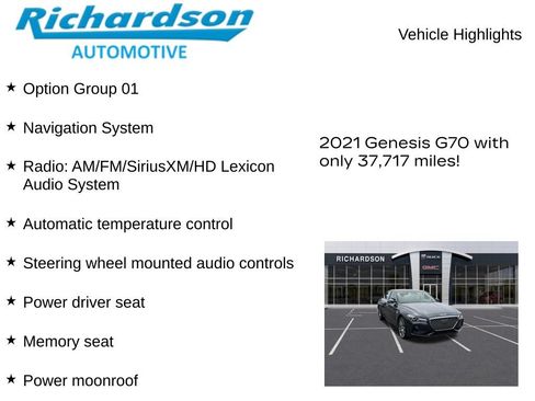 Used 2021 Genesis G70 3.3T AWD/4WD image 10