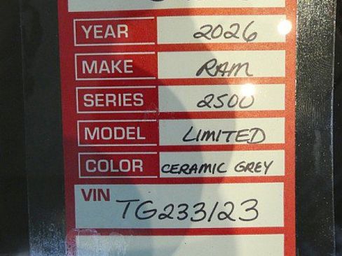 New 2026 RAM 2500 Limited image 36