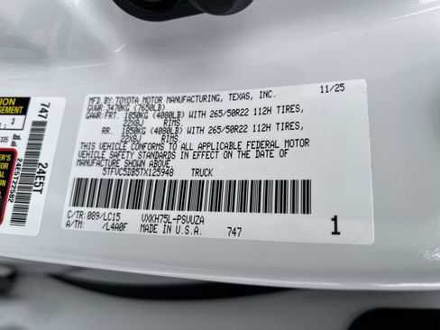 New 2026 Toyota Tundra Capstone AWD/4WD image 8