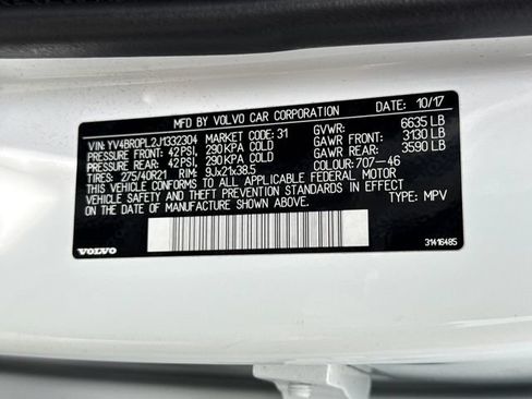 Used 2018 Volvo XC90 T8 Inscription w/ Convenience Package AWD/4WD image 17