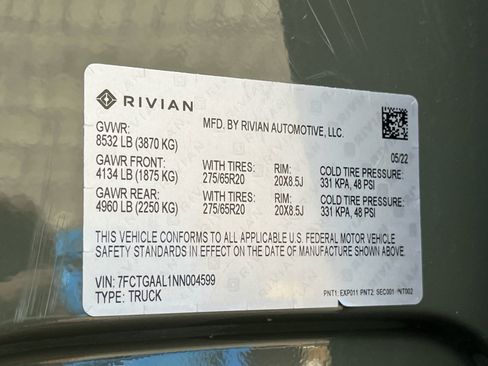 Used 2022 Rivian R1T Launch Edition AWD/4WD image 30
