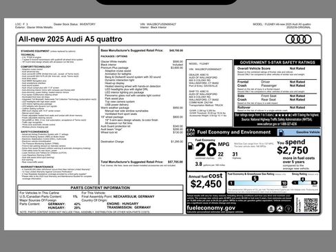 New 2025 Audi A5 2.0T Premium Plus image 18