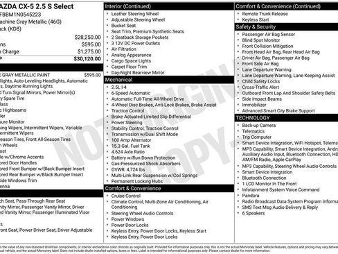 Used 2022 MAZDA CX-5 AWD 2.5 S w/ Select Package image 10