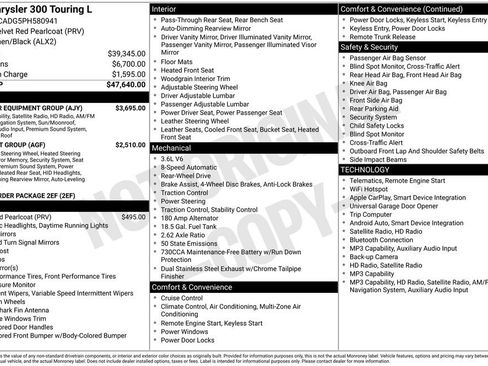 Used 2023 Chrysler 300 Touring L w/ Popular Equipment Group RWD image 21