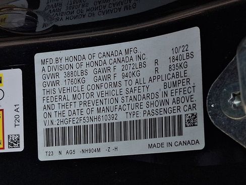Used 2022 Honda Civic Sport image 27