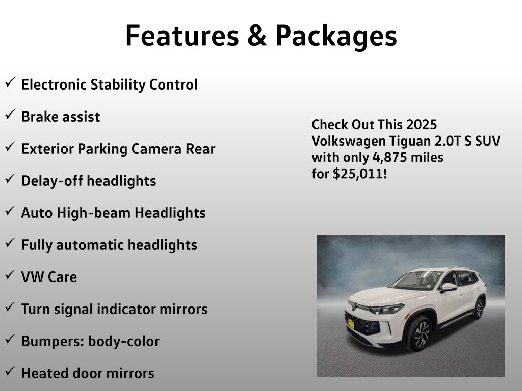 Used 2025 Volkswagen Tiguan S AWD/4WD image 17