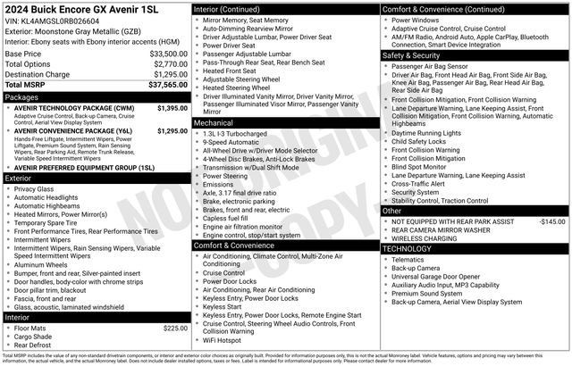 Certified 2024 Buick Encore GX Avenir w/ Avenir Technology Package AWD/4WD image 42