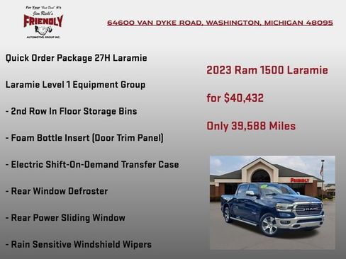 Used 2023 RAM 1500 Laramie AWD/4WD image 5