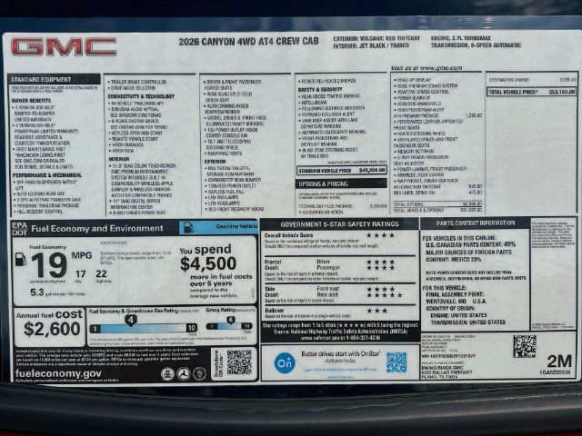 New 2026 GMC Canyon AT4 w/ Technology Plus Package AWD/4WD image 21