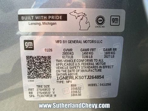 New 2026 Chevrolet Traverse RS FWD image 58