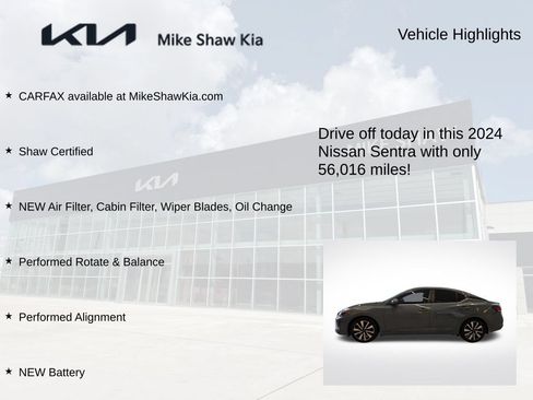 Used 2024 Nissan Sentra SV w/ SV Premium Package FWD image 9