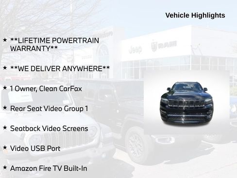 Used 2025 Jeep Grand Wagoneer Series III w/ Rear Seat Video Group 1 AWD/4WD image 5
