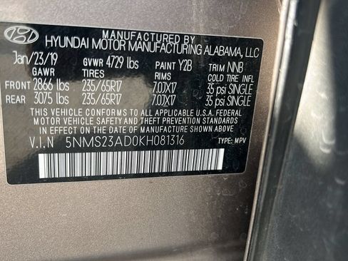 Used 2019 Hyundai Santa Fe SE FWD image 29