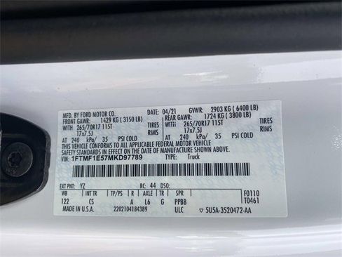 Used 2021 Ford F150 XL w/ Equipment Group 101A High image 18