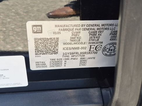 Used 2025 Cadillac Escalade Sport w/ Touring Package AWD/4WD image 24