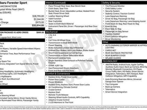 Used 2019 Subaru Forester Sport image 7