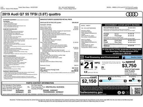 Used 2019 Audi Q7 3.0T Premium Plus w/ Premium Plus Package image 9