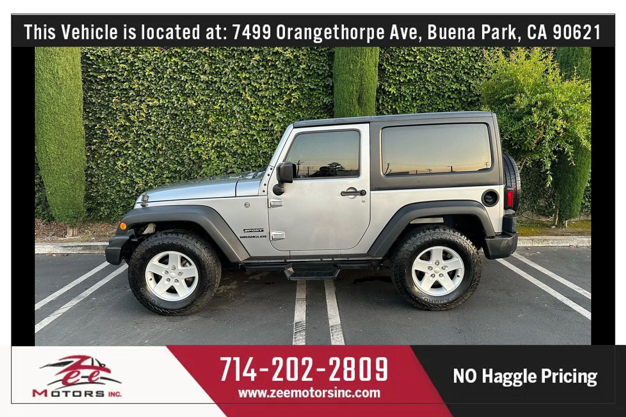 Used 2017 Jeep Wrangler Sport w/ Quick Order Package 24S AWD/4WD image 9