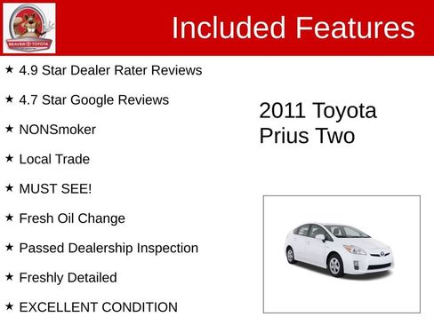 Used 2011 Toyota Prius Two FWD image 4