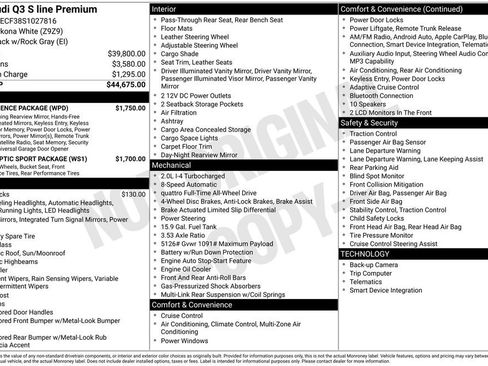 Used 2025 Audi Q3 2.0T Premium w/ Convenience Package image 28