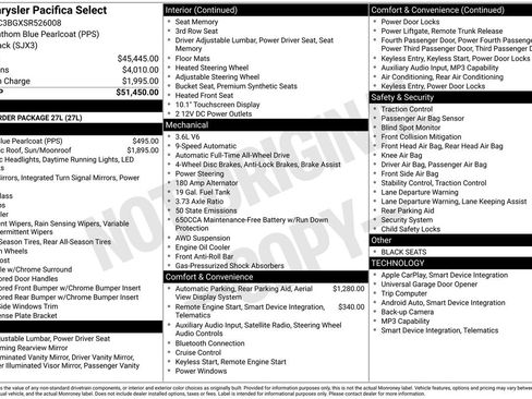 New 2025 Chrysler Pacifica Select image 30