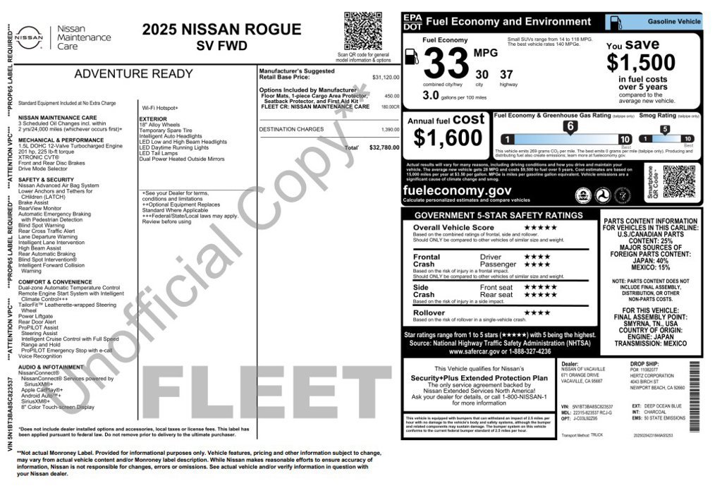 Used 2025 Nissan Rogue SV FWD image 3