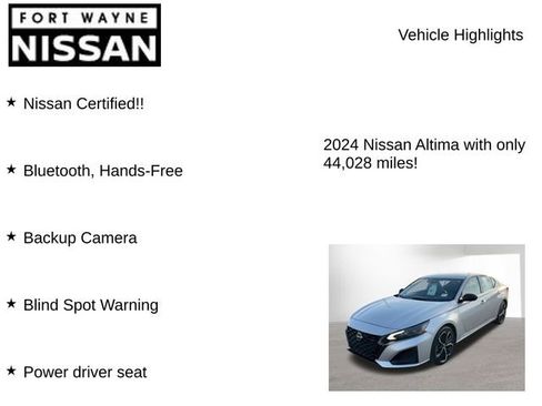 Certified 2024 Nissan Altima 2.5 SR image 7