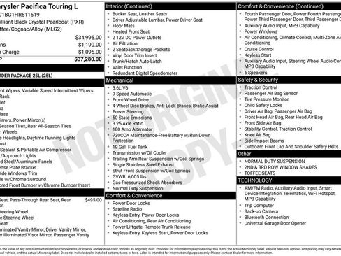 Used 2017 Chrysler Pacifica Touring-L FWD image 2