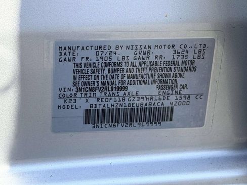 Used 2024 Nissan Versa SR w/ Trunk Package FWD image 25
