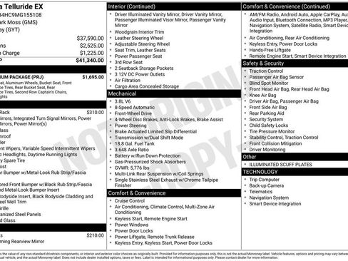 Used 2021 Kia Telluride EX w/ EX Premium Package image 32