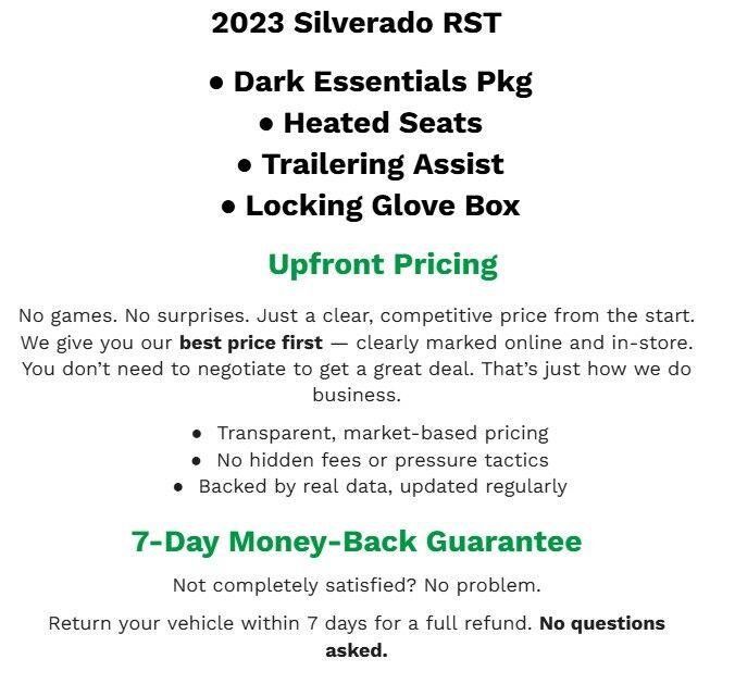 Used 2023 Chevrolet Silverado 1500 RST w/ Protection Package AWD/4WD image 2