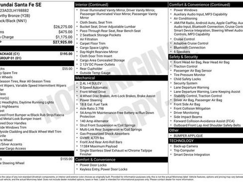 Used 2020 Hyundai Santa Fe SE w/ Cargo Package FWD image 30
