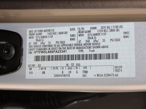 Used 2025 Ford F150 Lariat w/ Equipment Group 502A High image 25