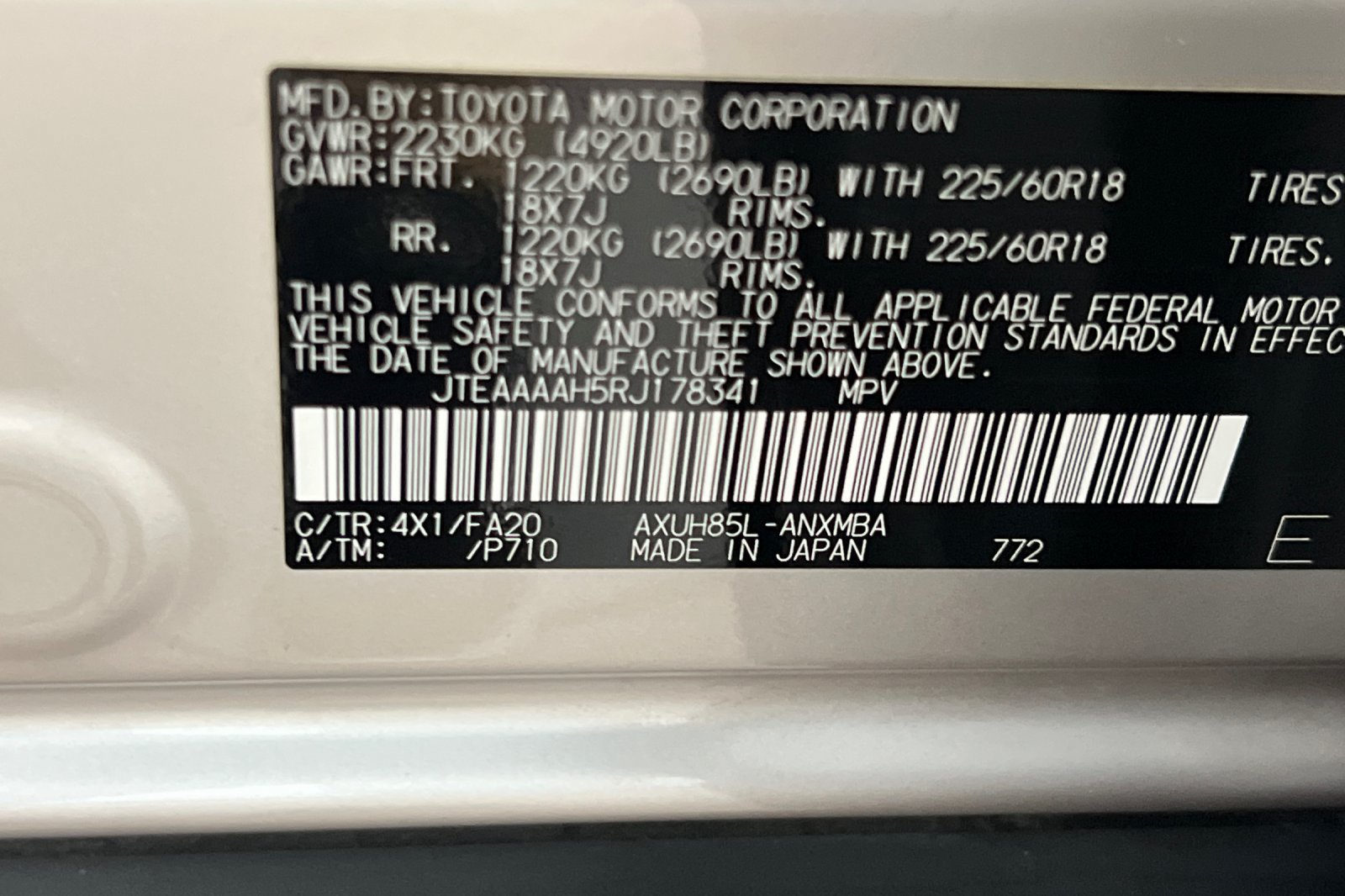 Certified 2024 Toyota Venza LE AWD/4WD image 28