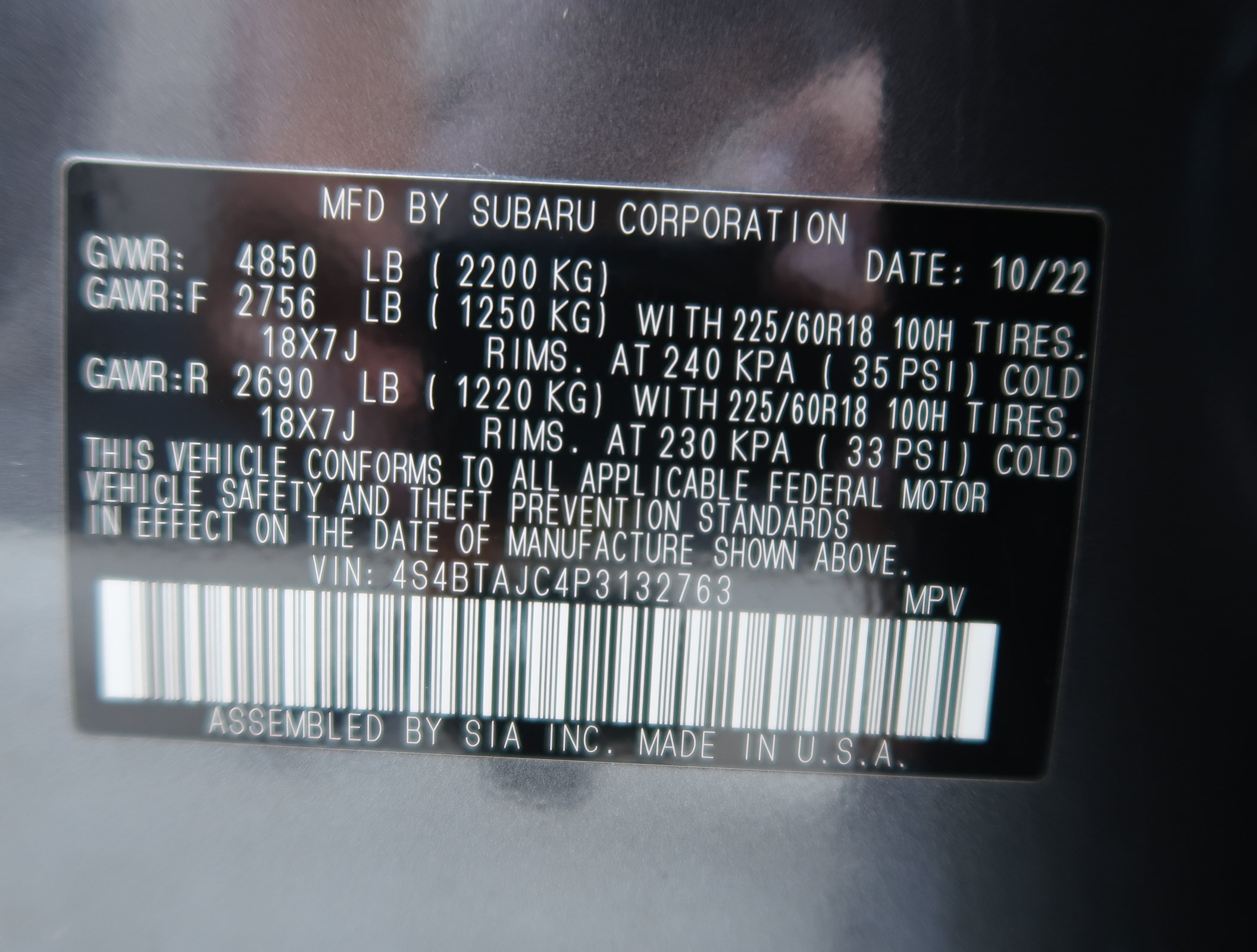 Certified 2023 Subaru Outback Onyx Edition AWD/4WD image 47
