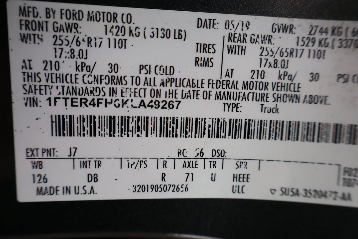 Used 2019 Ford Ranger Lariat w/ Equipment Group 501A Mid AWD/4WD image 46