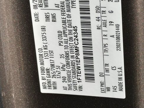 Used 2021 Ford F150 XL w/ Equipment Group 101A High AWD/4WD image 40