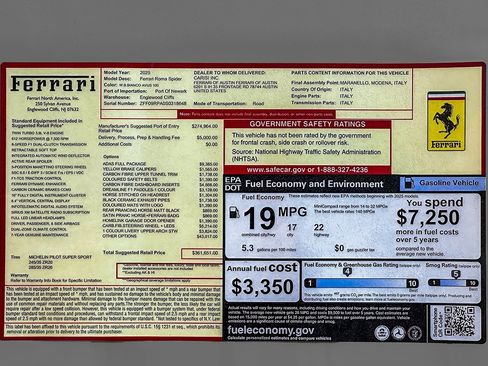 Certified 2025 Ferrari Roma Spider image 37