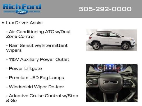 Used 2022 Jeep Compass Latitude w/ Sun and Sound Group AWD/4WD image 26