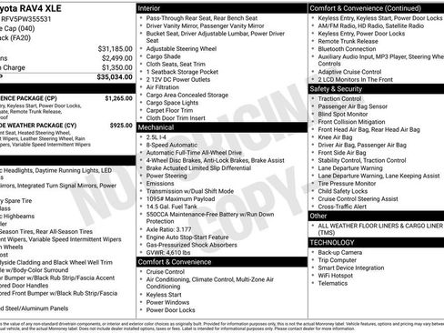 Used 2023 Toyota RAV4 XLE w/ Convenience Package image 41