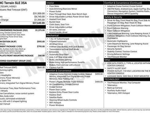 Used 2023 GMC Terrain SLE w/ Driver Convenience Package AWD/4WD image 37