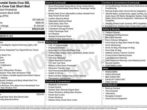 Used 2023 Hyundai Santa Cruz SEL Premium AWD/4WD image 4