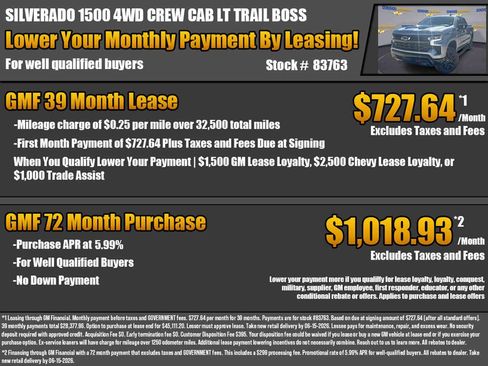 New 2026 Chevrolet Silverado 1500 LT Trail Boss w/ LT Trail Boss Premium Package AWD/4WD image 2
