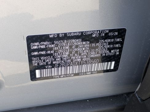 New 2026 Subaru Outback Premium AWD/4WD image 17